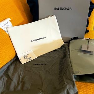 Balenciaga document holder make up case